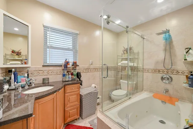 a view of a living room and dining room