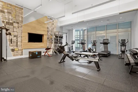 a very nice looking room with a large mirror