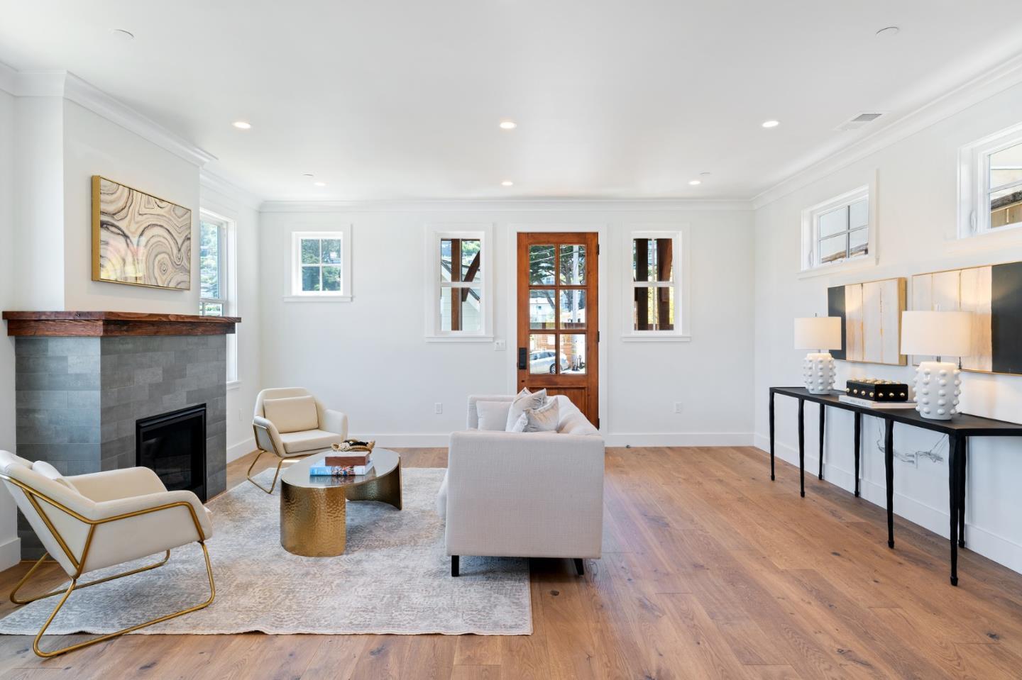 277 Kent Road Pacifica, CA 94044 - Photo 17 of 88 a living room with furniture and a fireplace