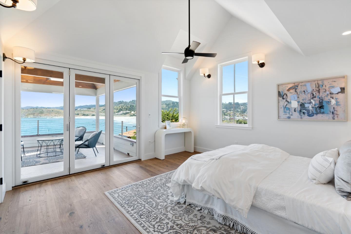 277 Kent Road Pacifica, CA 94044 - Photo 45 of 88 a bedroom with a large bed and a window