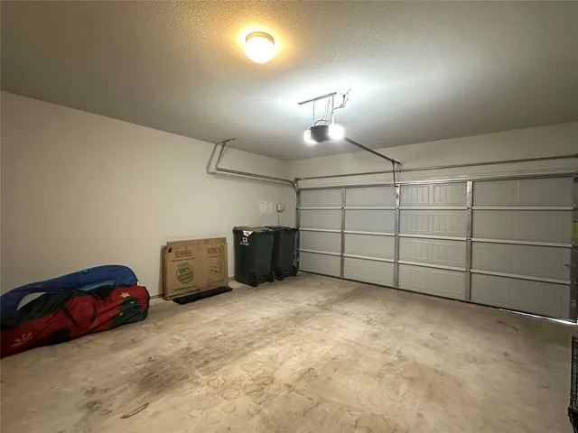 a view of a garage