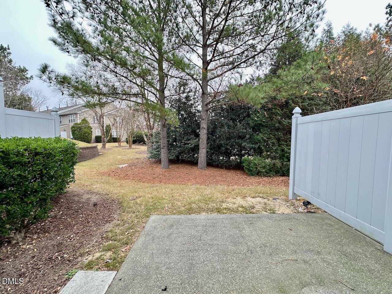 2705 Casper Creek Lane Raleigh, NC 27616 - Photo 26 of 35 a view of a yard with plants and trees