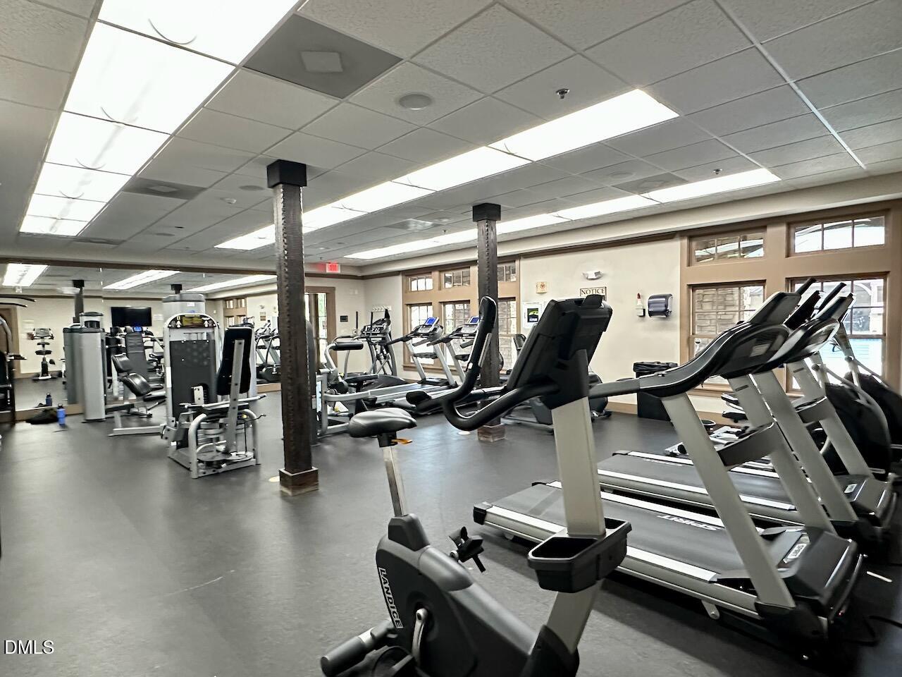 2705 Casper Creek Lane Raleigh, NC 27616 - Photo 34 of 35 a view of a room with gym equipment