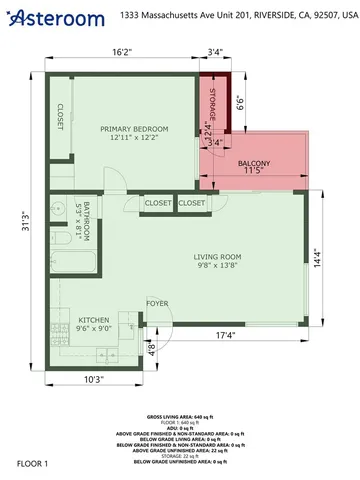 $265,900 | 1333 Massachusetts Avenue, Unit 201, Riverside, CA 92507