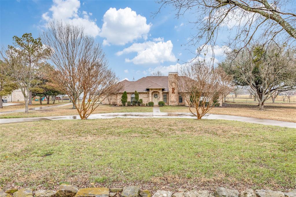 a view of yard with trees