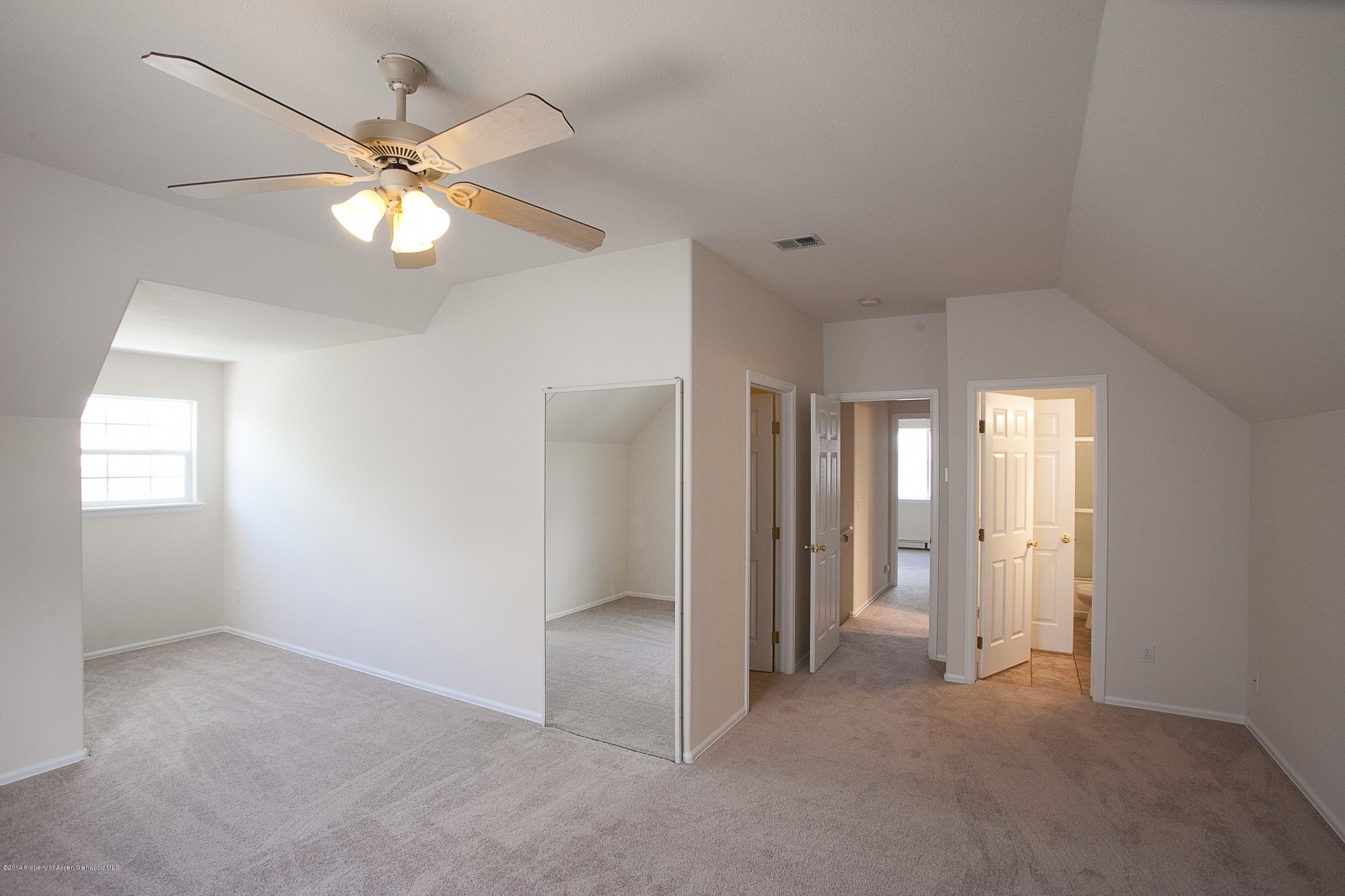 413 Evergreen Drive Rifle, CO 81650 - Photo 13 of 19 an empty room with closet and a chandelier fan