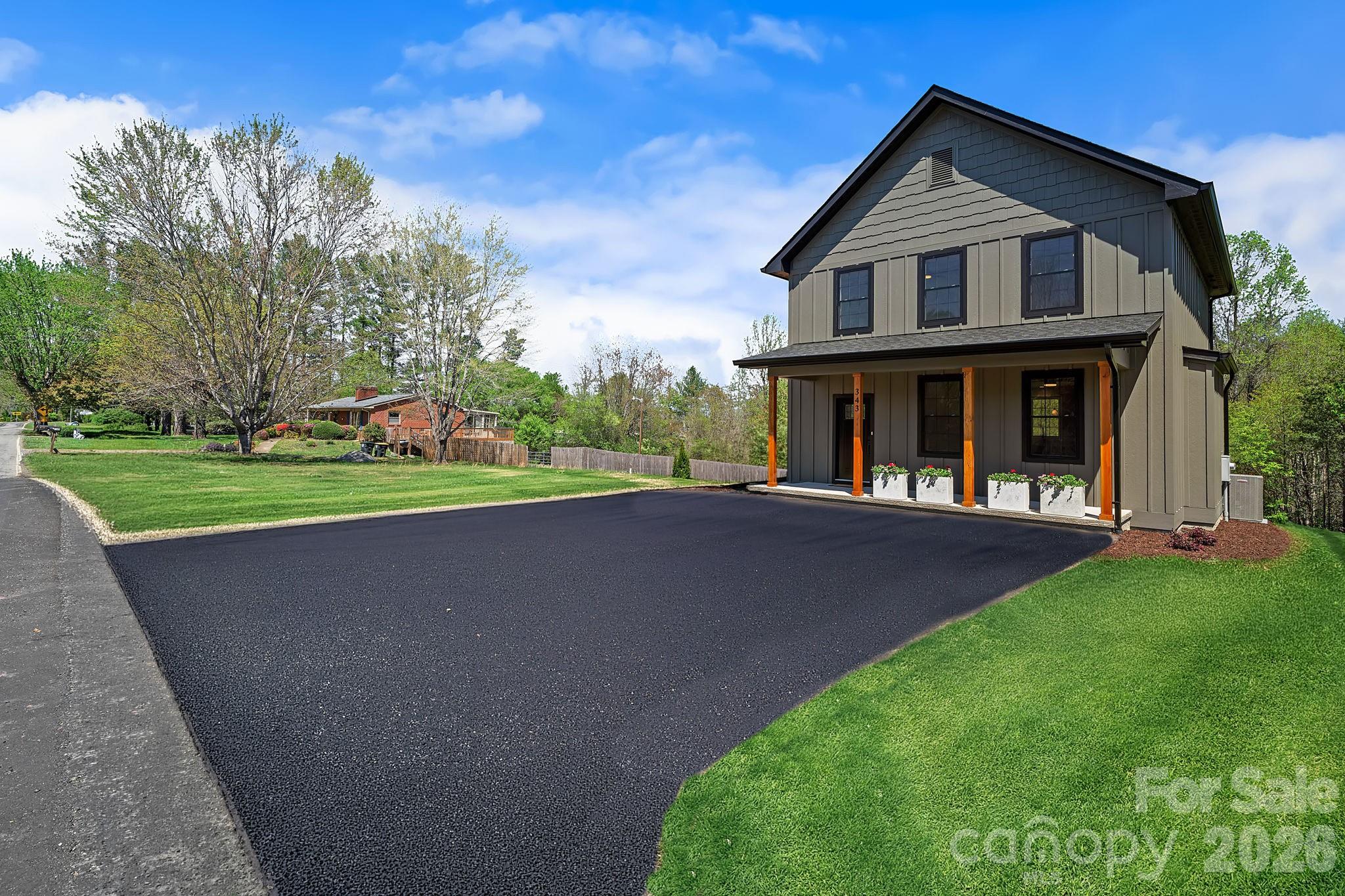 343 Olivette Road Asheville, NC 28804 - Photo 28 of 29 a view of outdoor space yard and porch