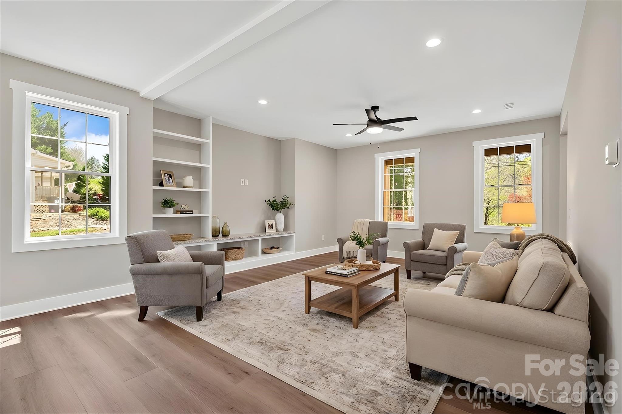 343 Olivette Road Asheville, NC 28804 - Photo 4 of 29 a living room with furniture and windows