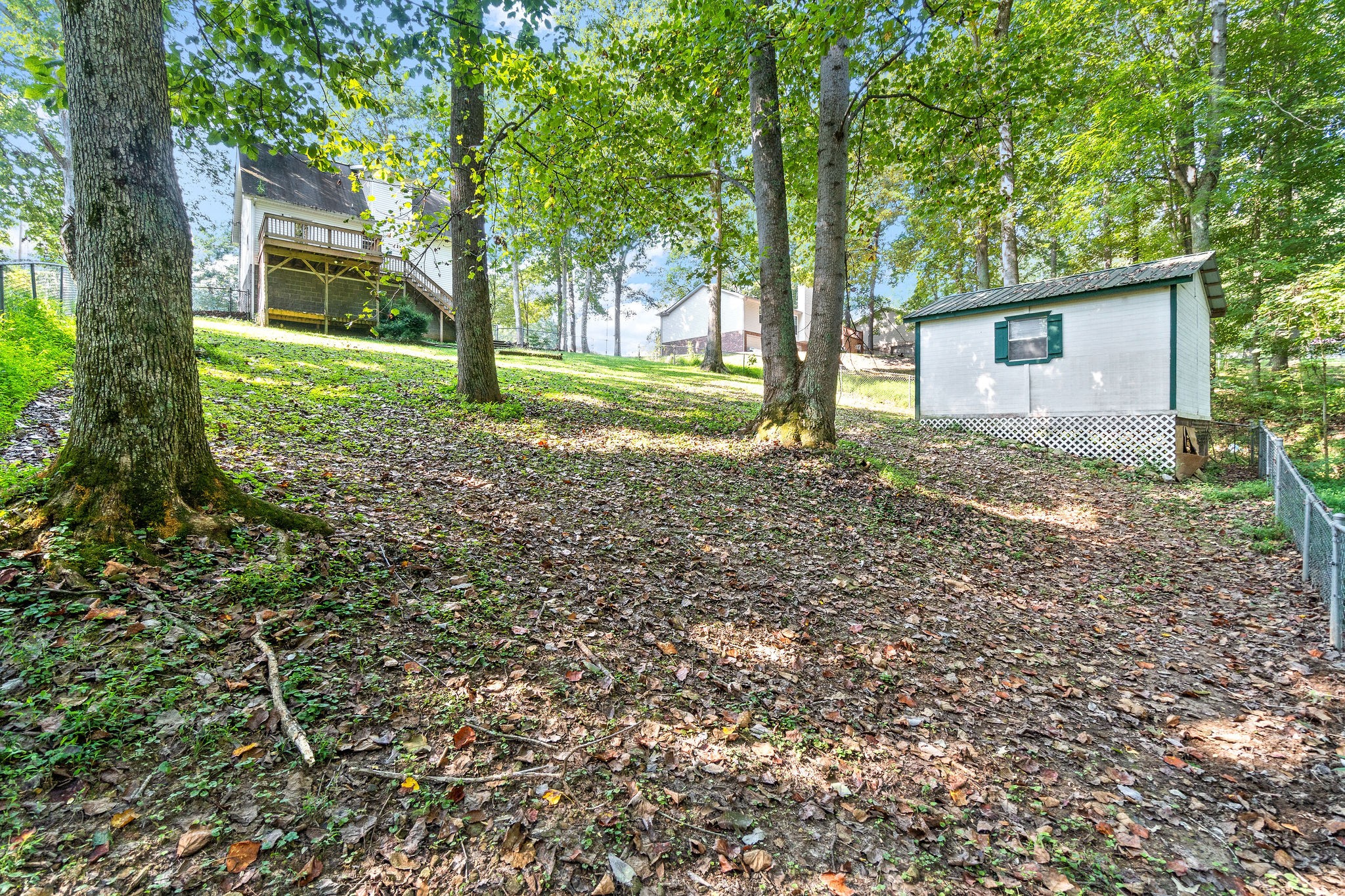 3328 Backridge Road Woodlawn, TN 37191 - Photo 25 of 28 a view of a house with backyard and trees
