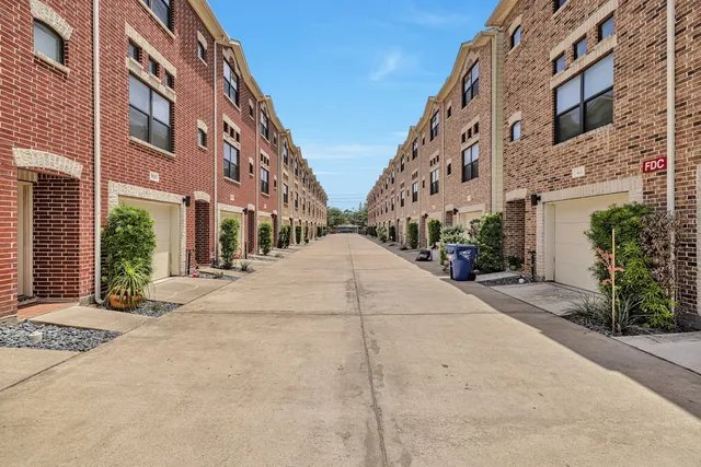 a view of a building along the street