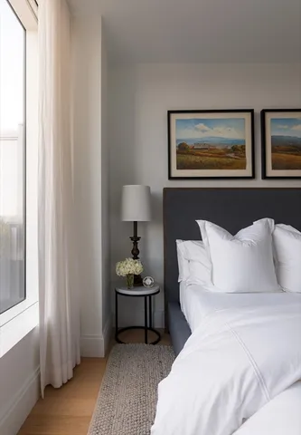 a bathroom with a toilet sink vanity and mirror