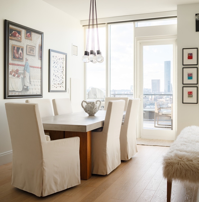 380 Harrison Avenue, Unit 12F Boston, MA 02118 - Photo 9 of 38 a dining room with furniture and window