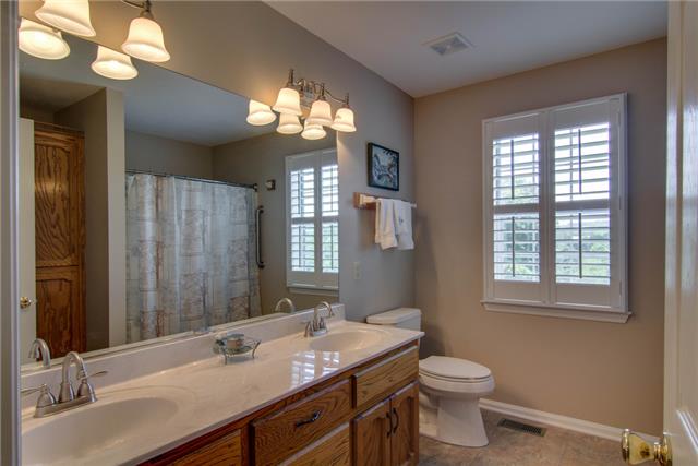 835 Cothran Road Columbia, TN 38401 - Photo 10 of 20 Master Bathroom features double sinks, new plumbing fixtures, new lights, new flooring, & a custom built in cabinet linen closet .