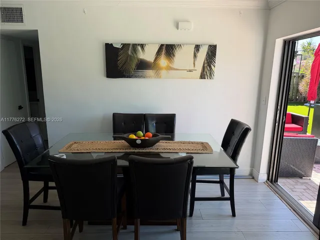 a view of a park with slide