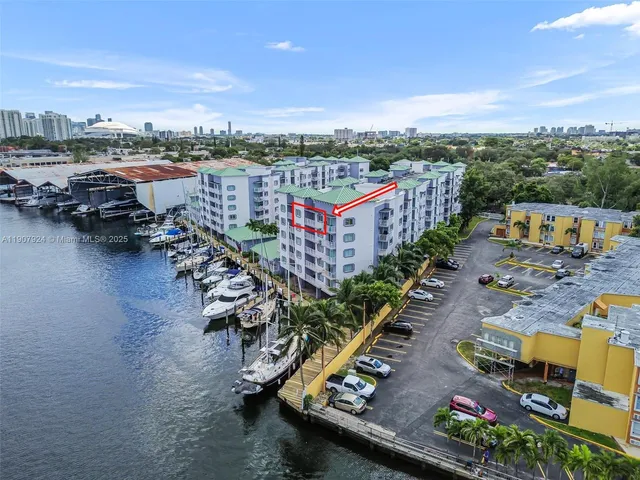 an aerial view of a city