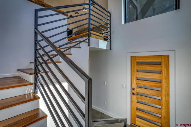 a view of a staircase