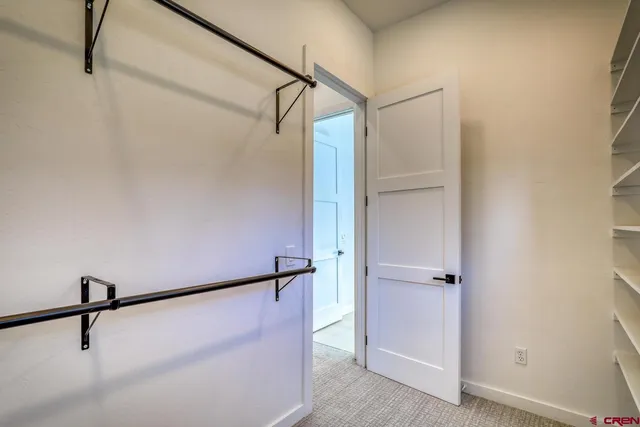 a view of a walk in closet