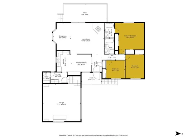 a picture of a floor plan
