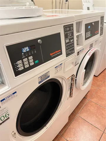 a view of a hallway with a door