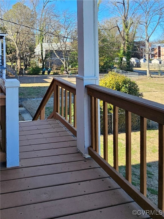 3410 Stuart Avenue Richmond, VA 23221 - Photo 31 of 43 a view of a balcony with wooden floor