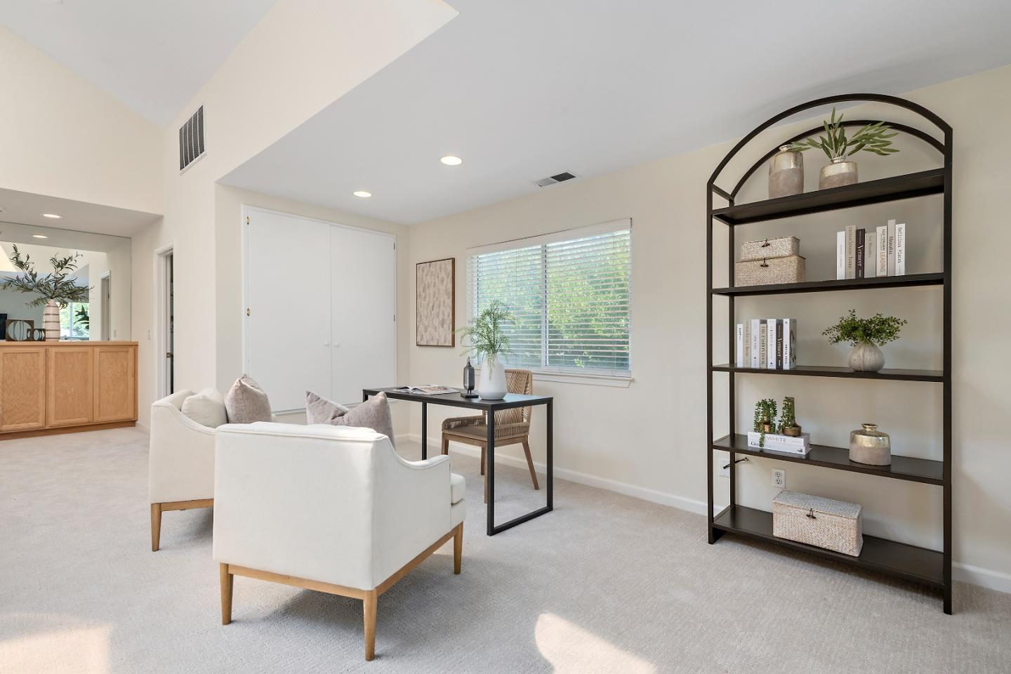1629 Cherry Avenue San Jose, CA 95125 - Photo 31 of 61 a living room with furniture a window and a painting on the wall