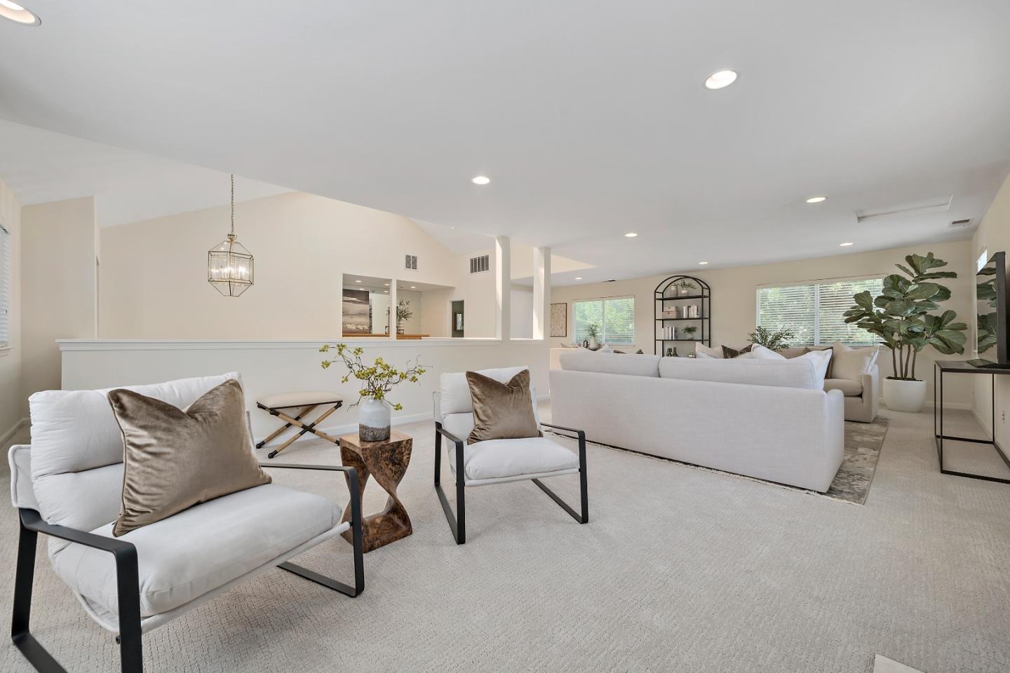 1629 Cherry Avenue San Jose, CA 95125 - Photo 33 of 61 a living room with furniture and a potted plant