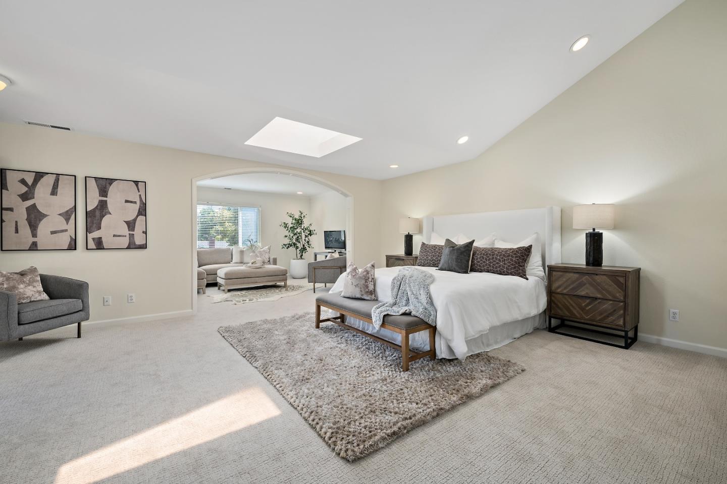 1629 Cherry Avenue San Jose, CA 95125 - Photo 37 of 61 a spacious bedroom with a bed a table and chair