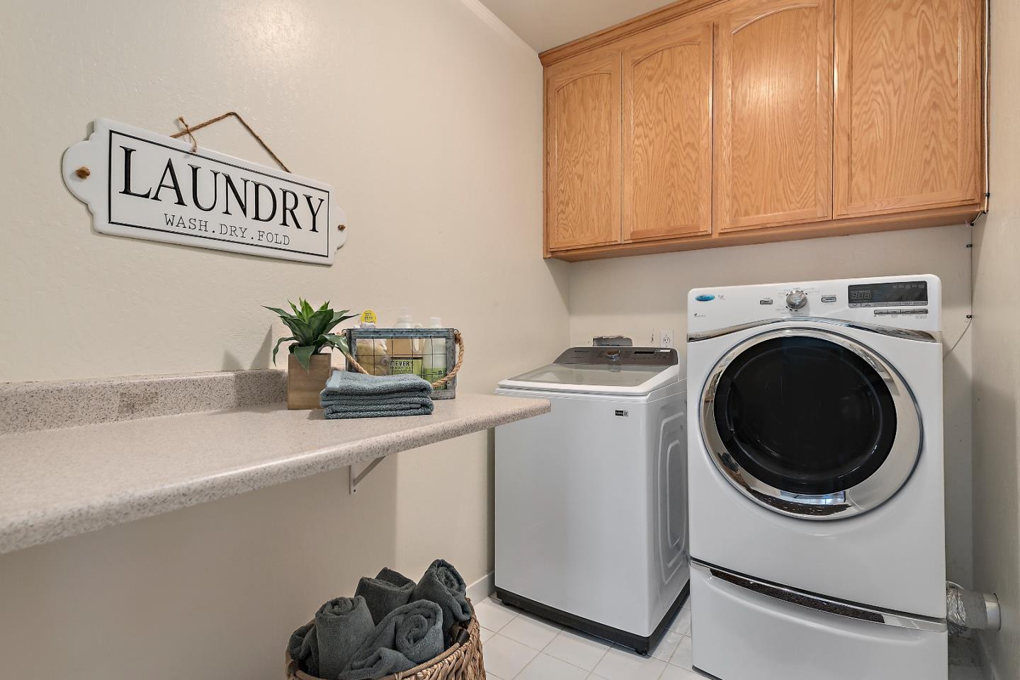 1629 Cherry Avenue San Jose, CA 95125 - Photo 42 of 61 a utility room with sink dryer and washer