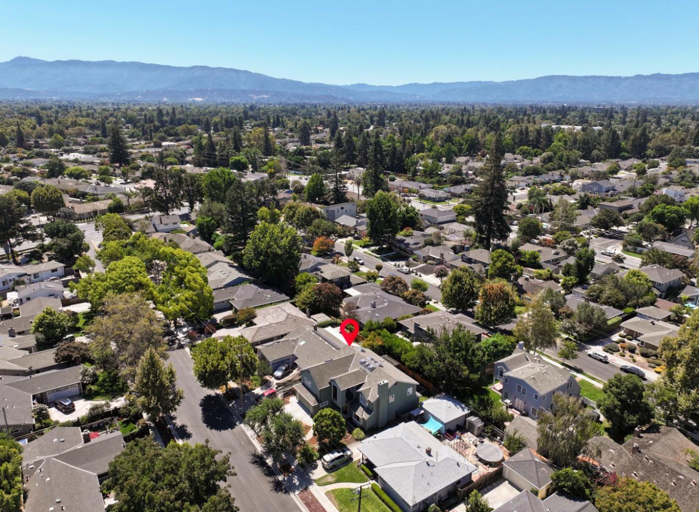 1629 Cherry Avenue San Jose, CA 95125 - Photo 58 of 61 an aerial view of residential houses with outdoor space and trees