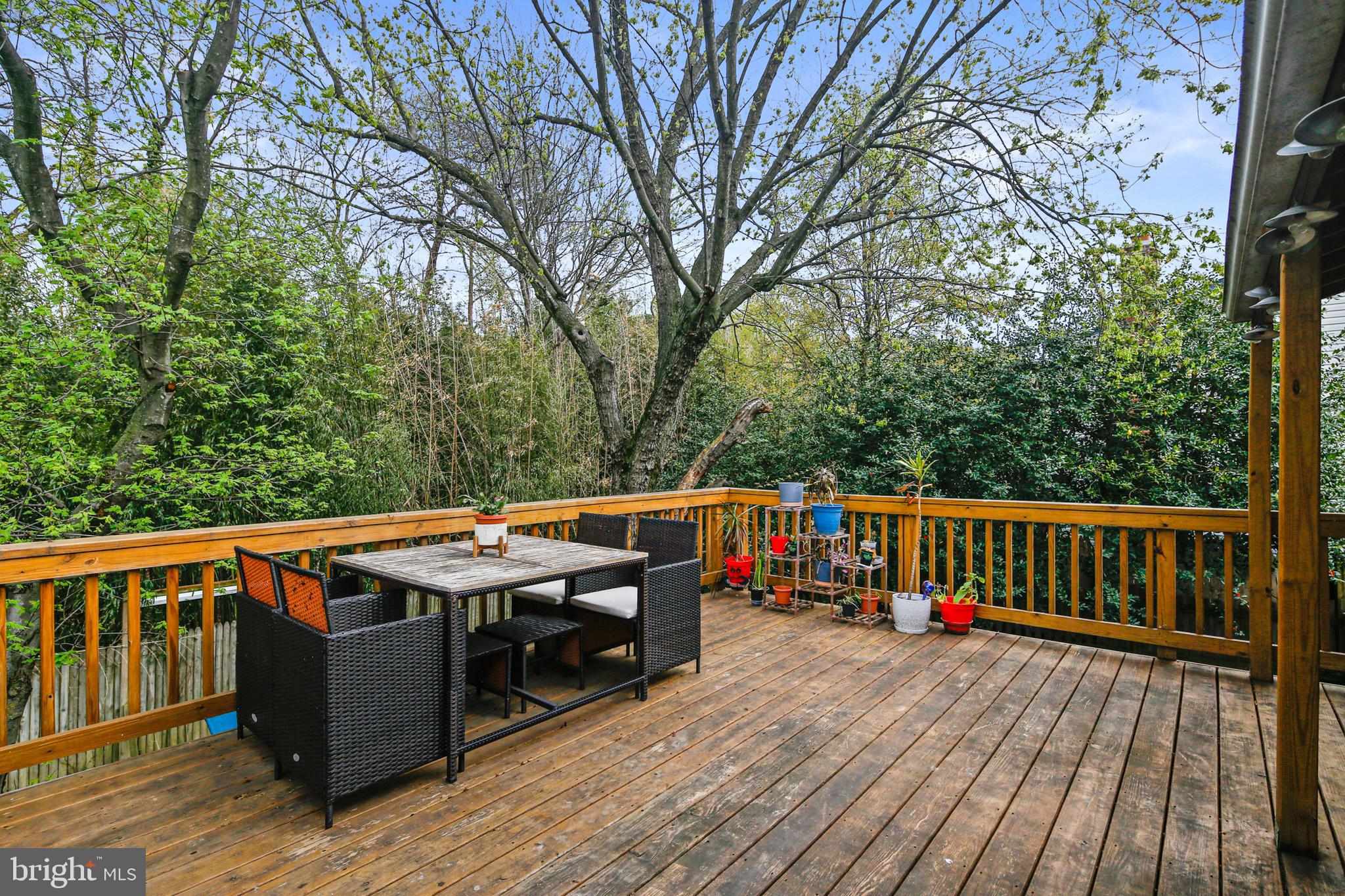 9348 Northgate Road Laurel, MD 20723 - Photo 36 of 42 a view of balcony with wooden floor and seating space