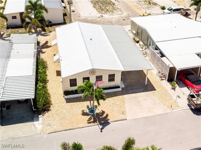 a view of a house with a patio