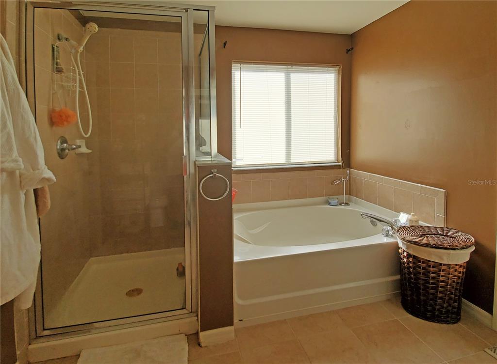 10025 Winding River Road Punta Gorda, FL 33950 - Photo 20 of 30 a bathroom with a tub and a shower