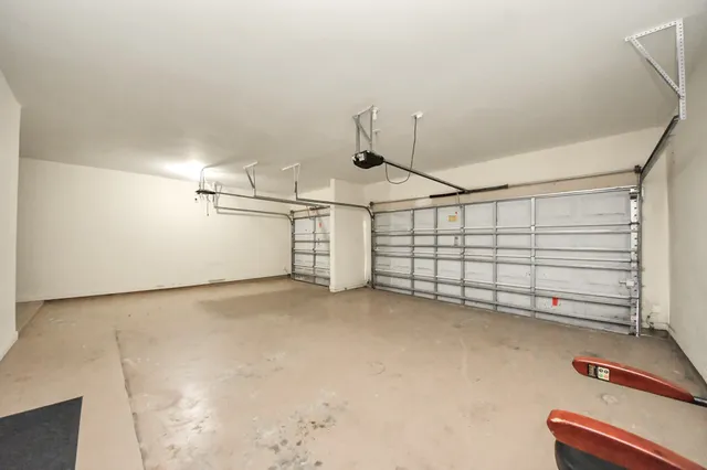 a view of a garage