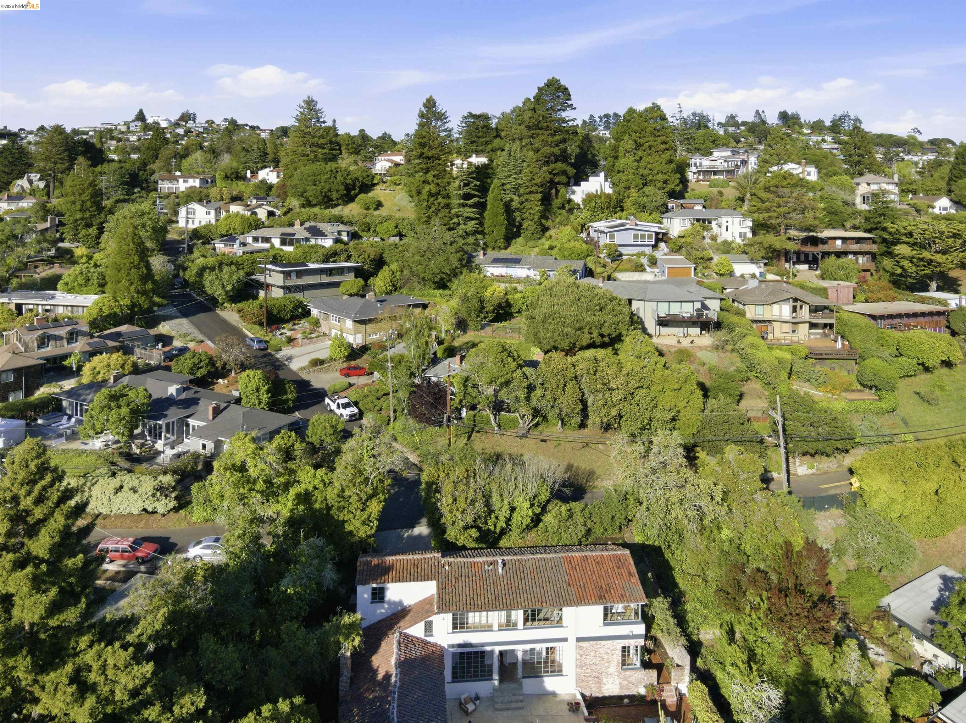 44 Highgate Road Kensington, CA 94707 - Photo 72 of 83 an aerial view of residential houses with outdoor space and street view
