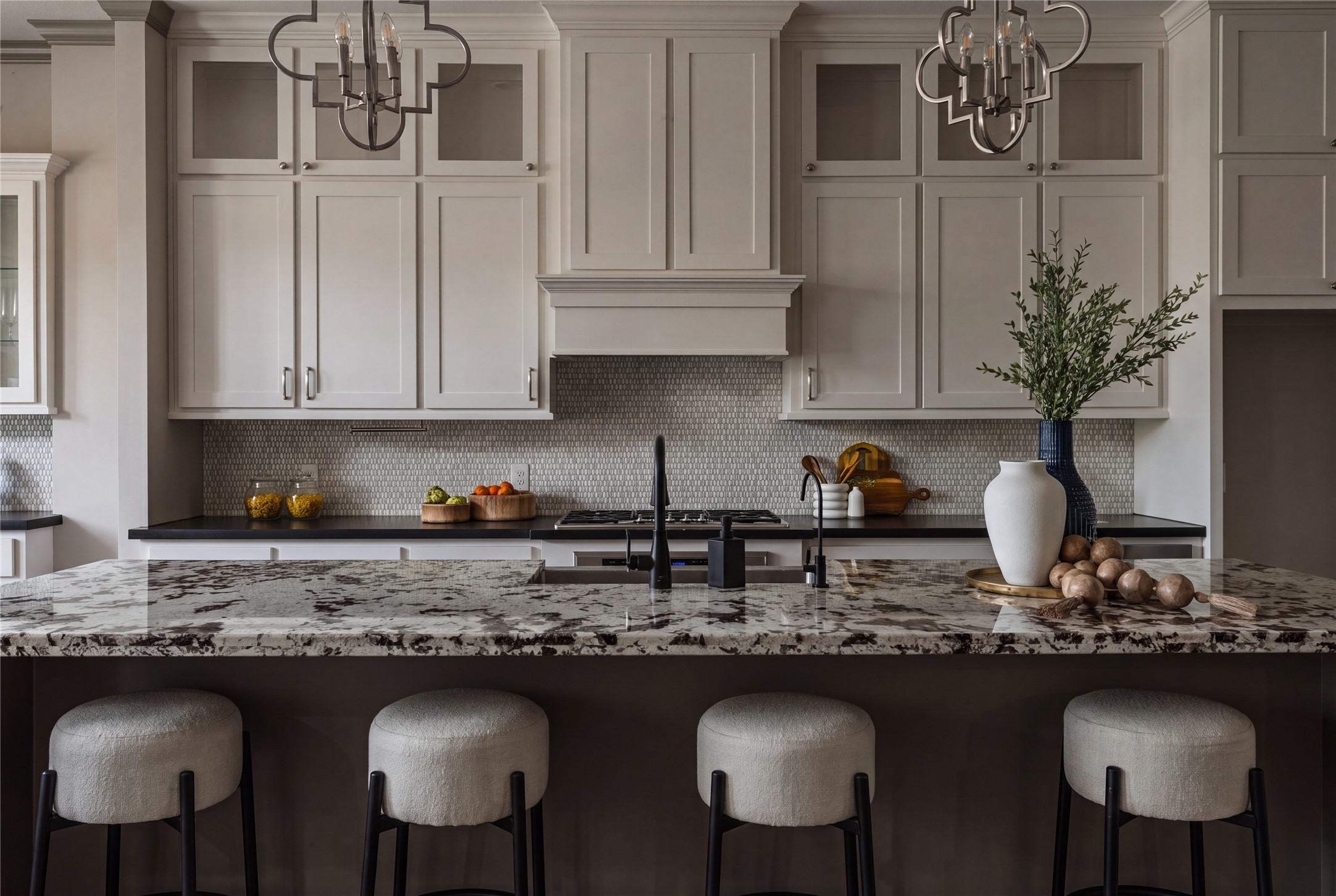 12379 Pebble View Drive Conroe, TX 77304 - Photo 11 of 46 The Kitchen is built around an oversized stone island.