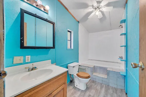 a view of a lush green forest with lush green forest and mountain view