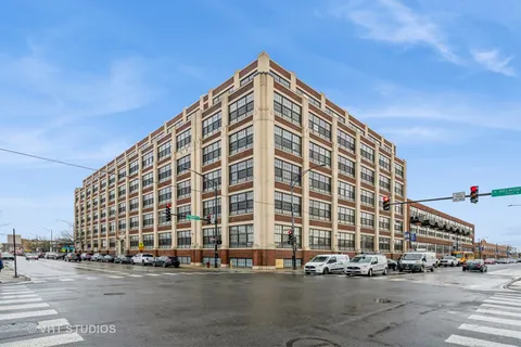 a front view of a building