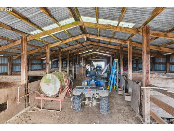 a view of a chairs and tables in patio