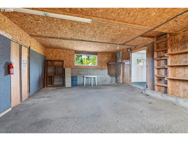 a view of a house with a garage