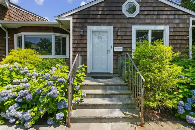 a front view of a house