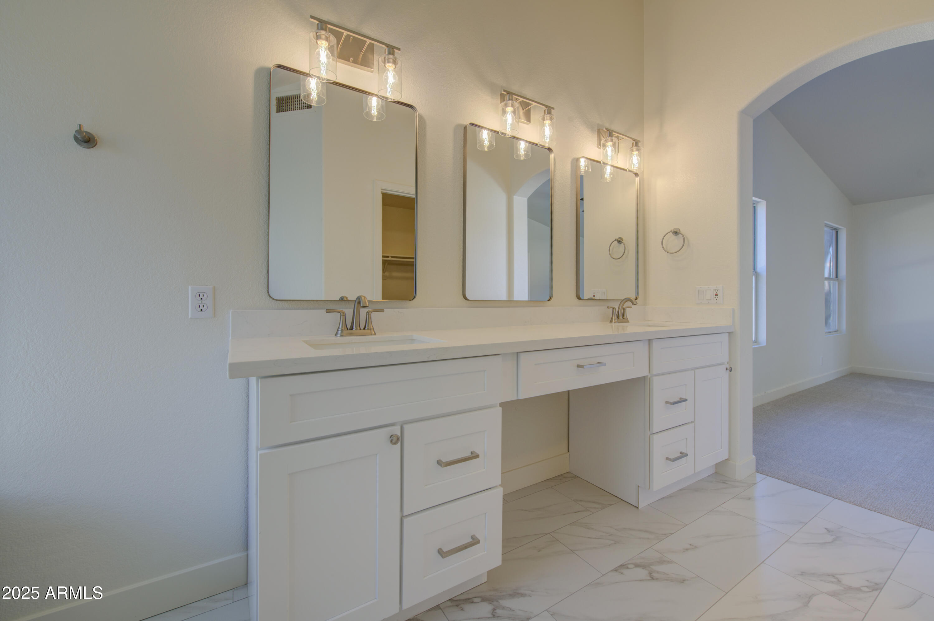4266 East Millbrae Lane Gilbert, AZ 85234 - Photo 30 of 53 a bathroom with a double vanity sink mirror and double