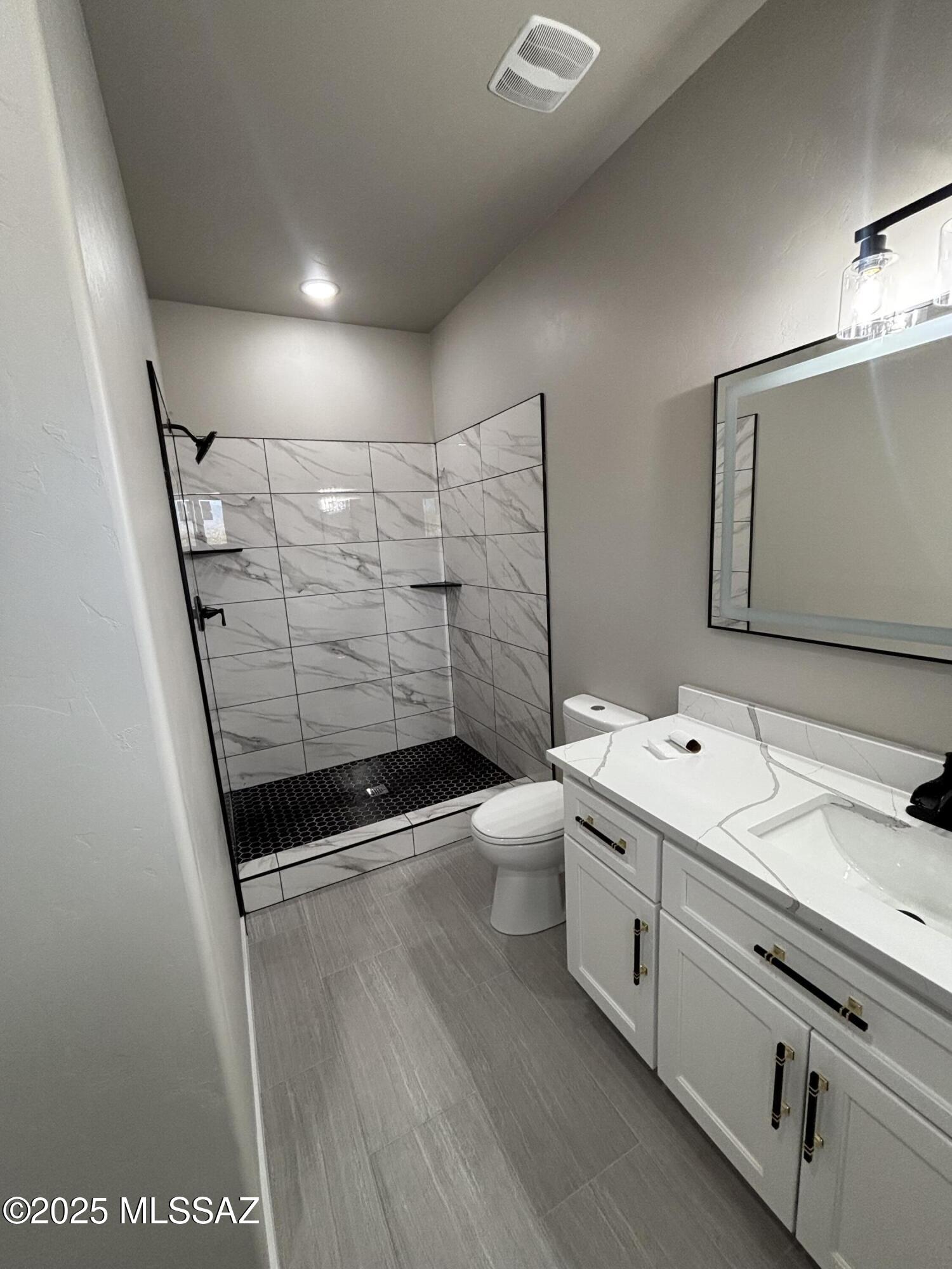 233 Canasta Court Rio Rico, AZ 85648 - Photo 10 of 10 a bathroom with a sink a toilet and shower