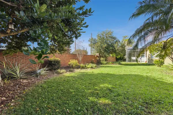 a view of a garden