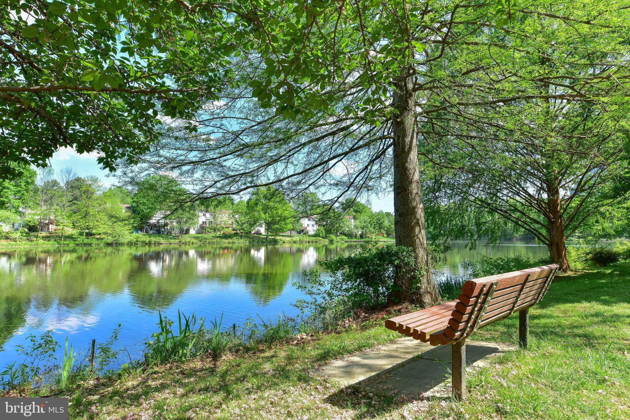 2858 New Providence Court Falls Church, VA 22042 - Photo 35 of 62 a view of a lake with outdoor seating