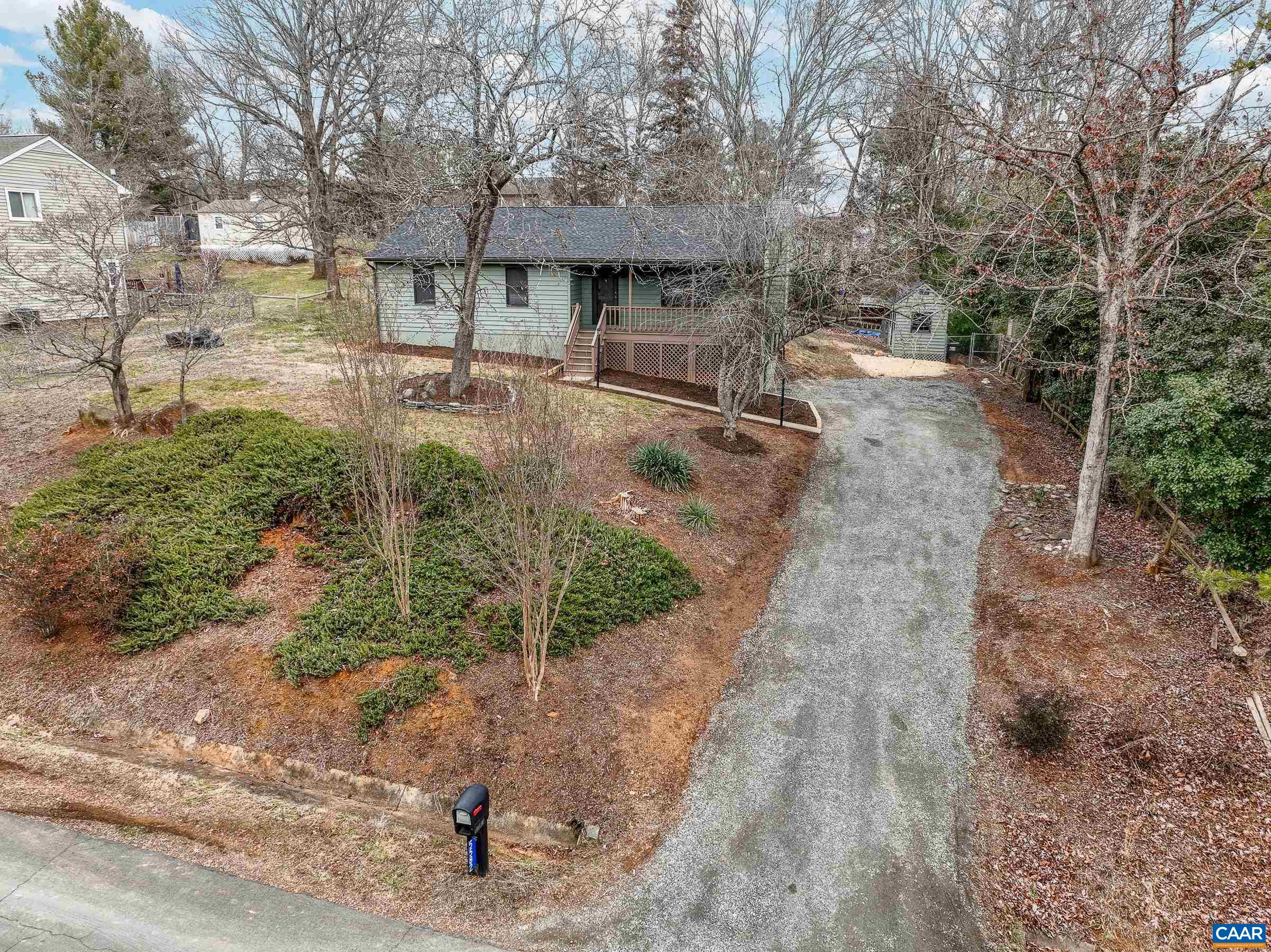 5582 Brookwood Road Crozet, VA 22932 - Photo 46 of 61 a backyard of a house with table and chairs