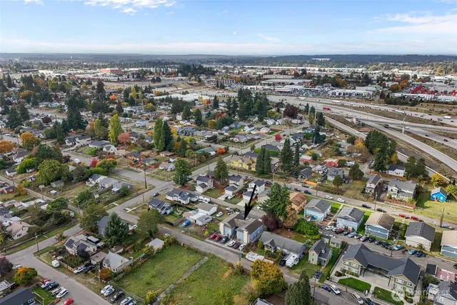 an aerial view of a city with lots of residential buildings