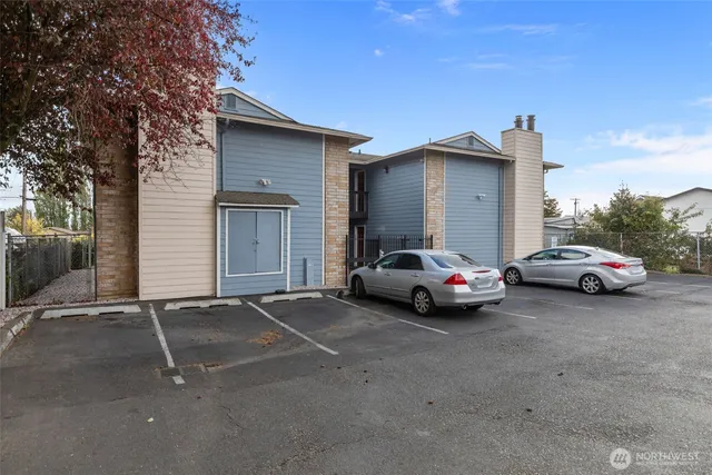 a view of car parked in parking lot