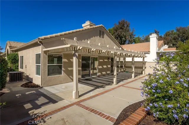 a view of a garden from a balcony