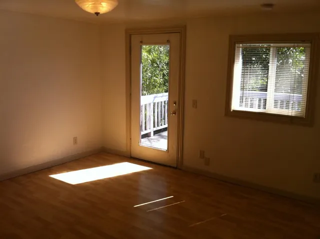 a house with trees in front of it