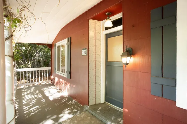 a view of backyard space